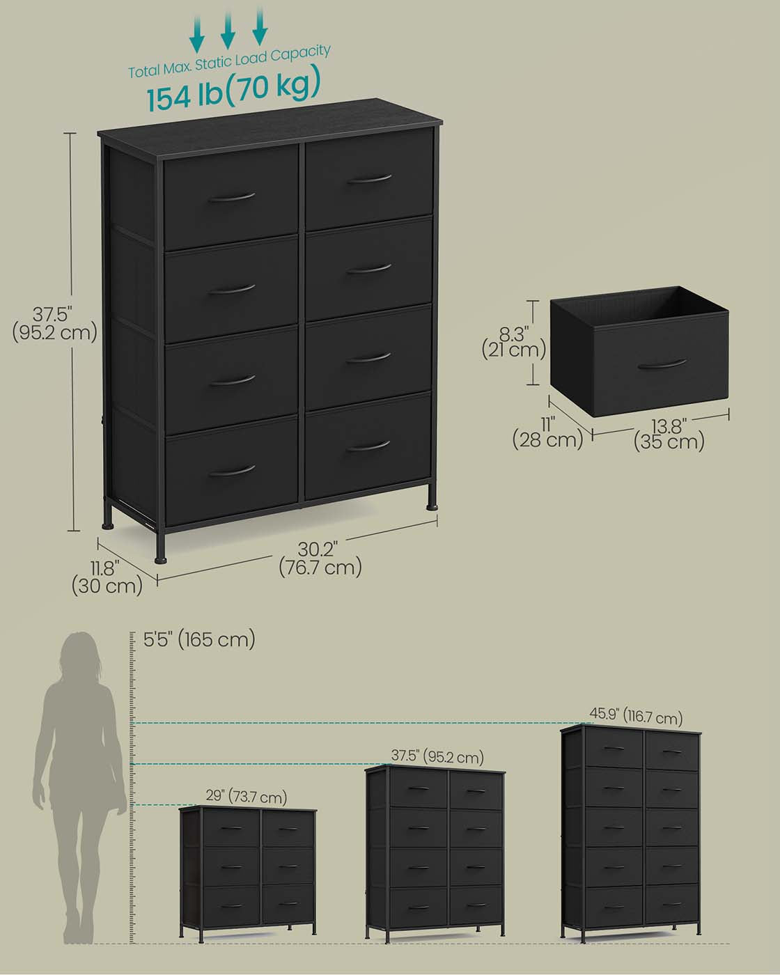 6 drawer chest for versatile fabric storage - image 20