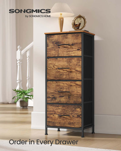 2-drawer bedside table with fabric storage - image 20