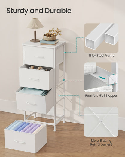 2-drawer bedside table with fabric storage - image 48