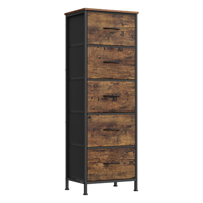 2-drawer bedside table with fabric storage - image 25