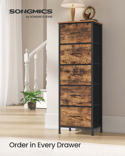 2-drawer bedside table with fabric storage - image 26
