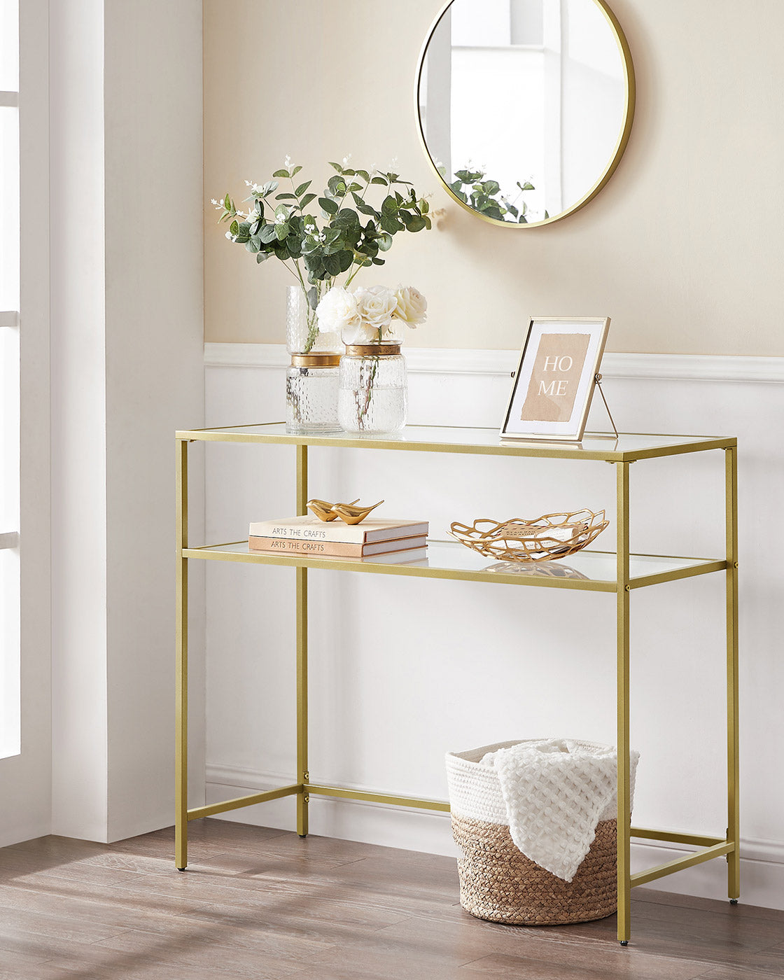 Console Table Gold Colour - image 3