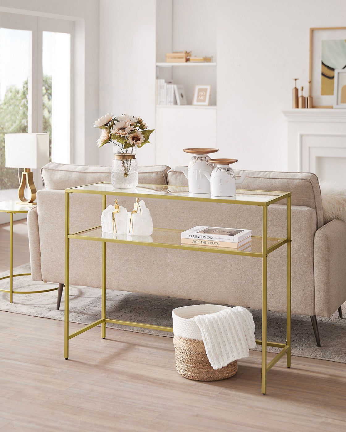 Console Table Gold Colour - image 4