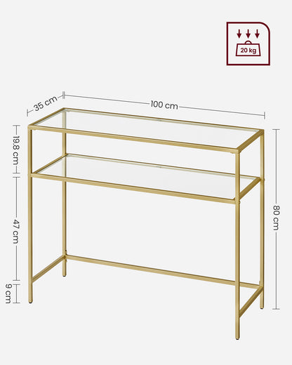 Console Table Gold Colour - image 7