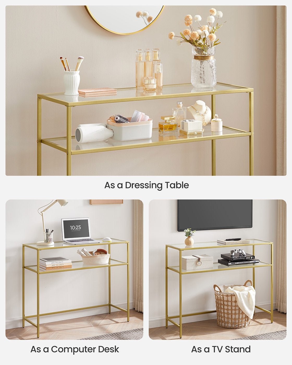 Console Table Gold Colour - image 8