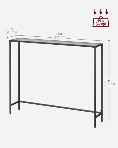 Console Table Pale Gold and Transparent - image 13