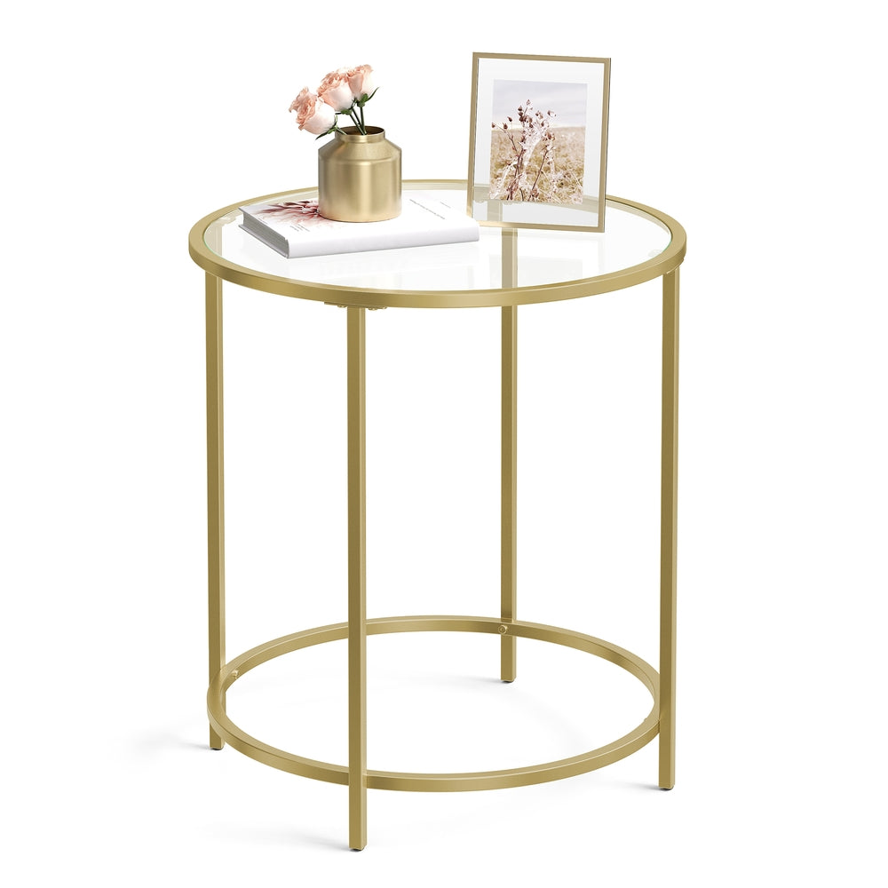 Golden Metal Side Table - image 1