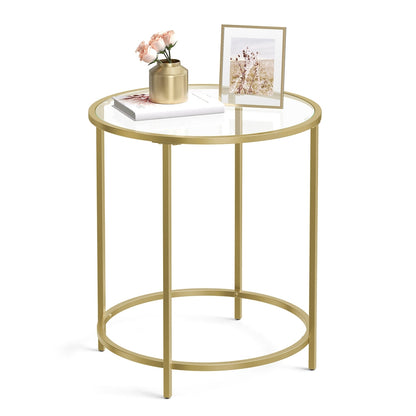 Golden Metal Side Table - image 1