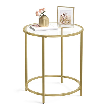 Golden Metal Side Table - image 2