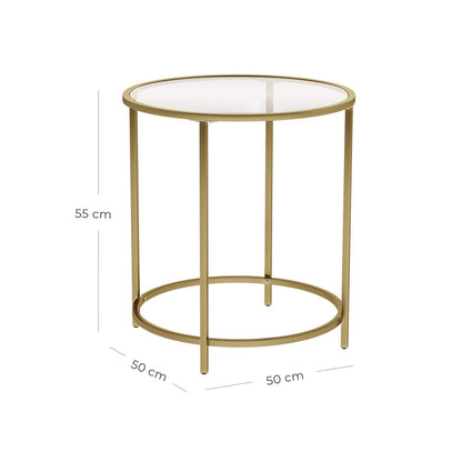 Golden Metal Side Table - image 8