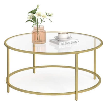 Round Glass Coffee Table - image 1