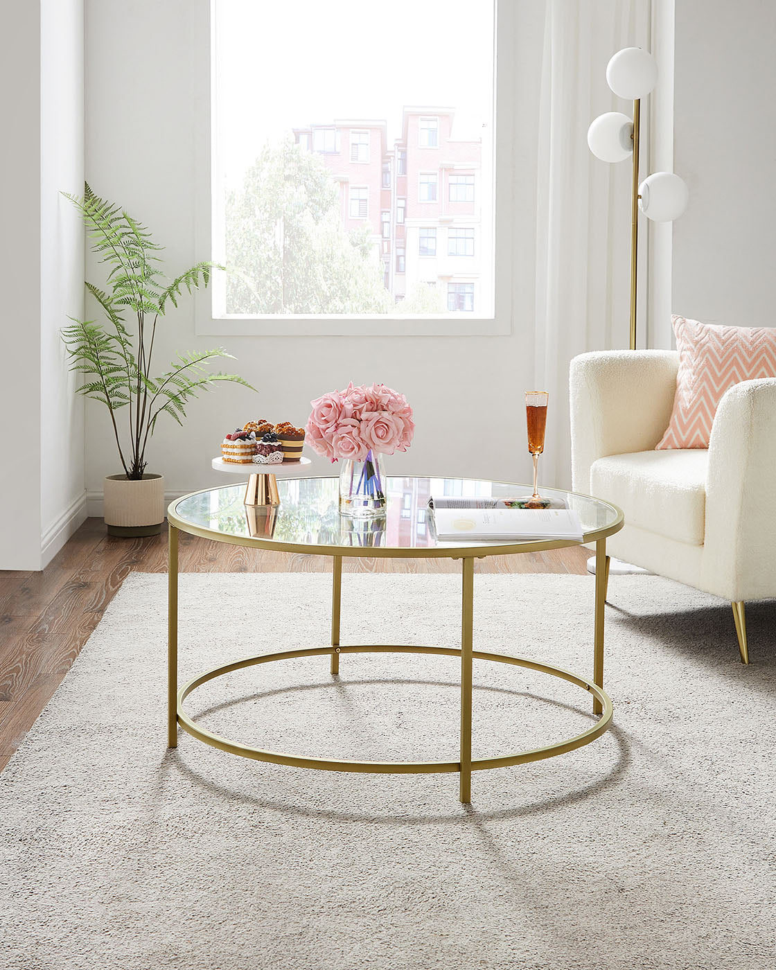 Round Glass Coffee Table - image 3
