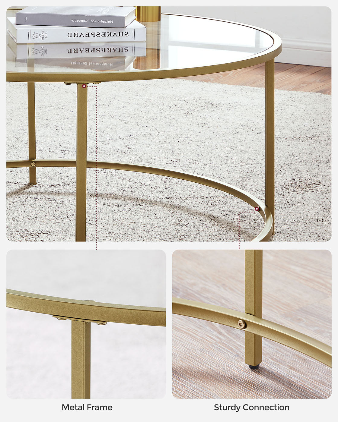 Round Glass Coffee Table - image 5