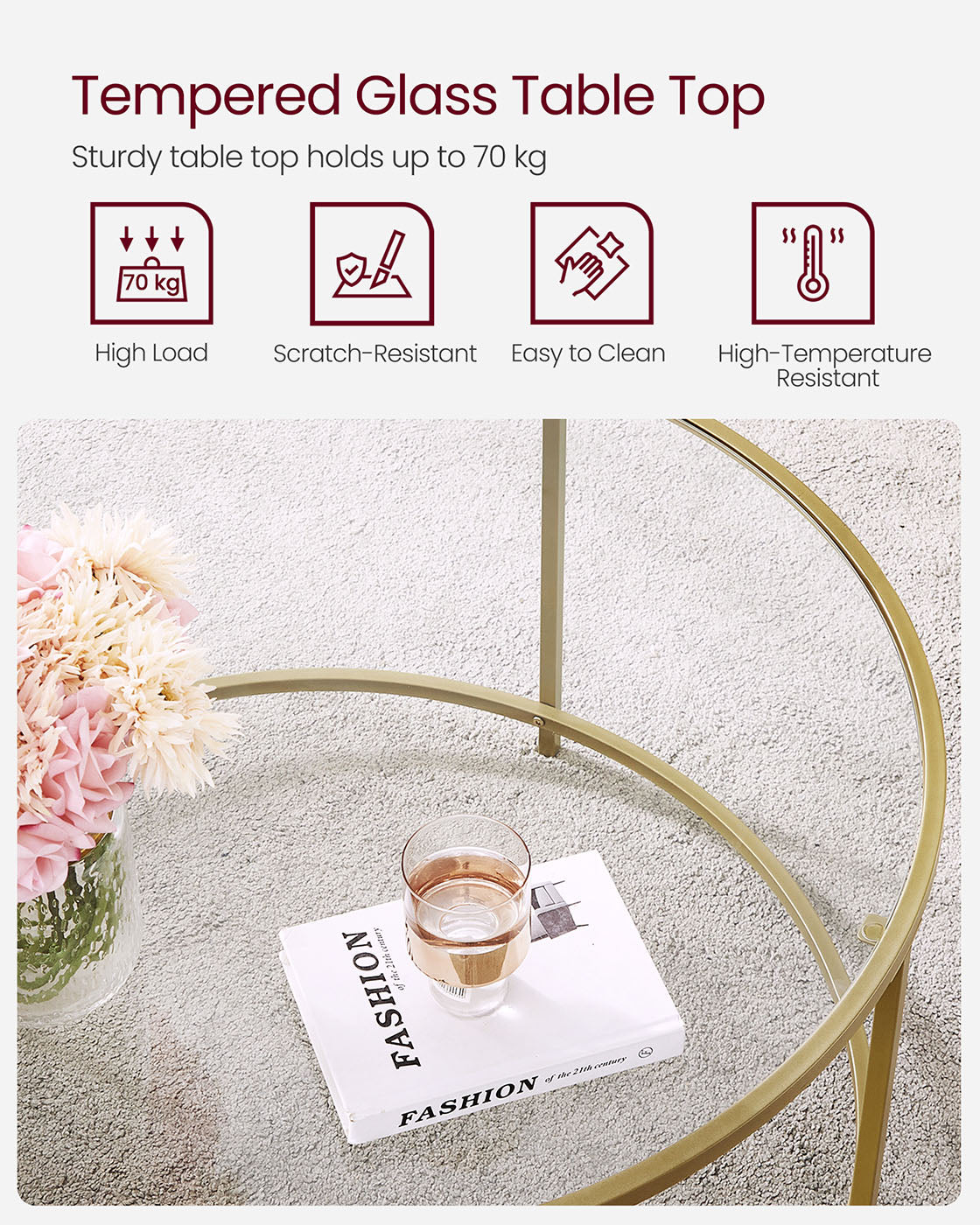 Round Glass Coffee Table - image 6