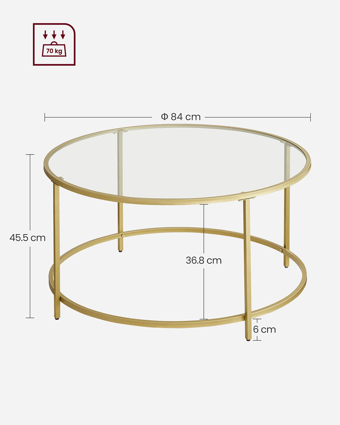 Round Glass Coffee Table - image 7