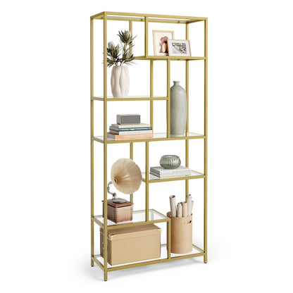 Bookshelf, 6-Tier Tall Bookcase, Plant Stand, Display Shelf - image 1