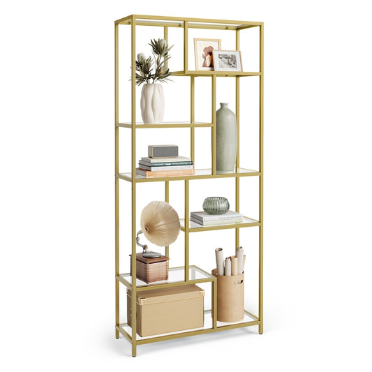 Bookshelf, 6-Tier Tall Bookcase, Plant Stand, Display Shelf - image 1