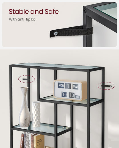 Bookshelf, 6-Tier Tall Bookcase, Plant Stand, Display Shelf - image 10