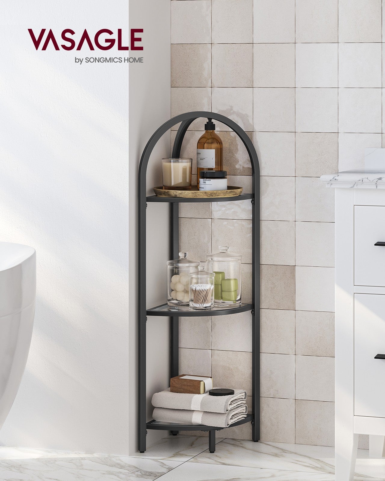 Corner Shelf Stand Classic Black - image 2