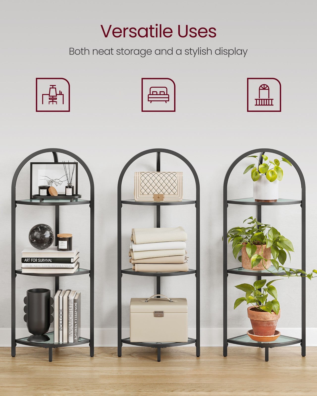 Corner Shelf Stand Classic Black - image 3
