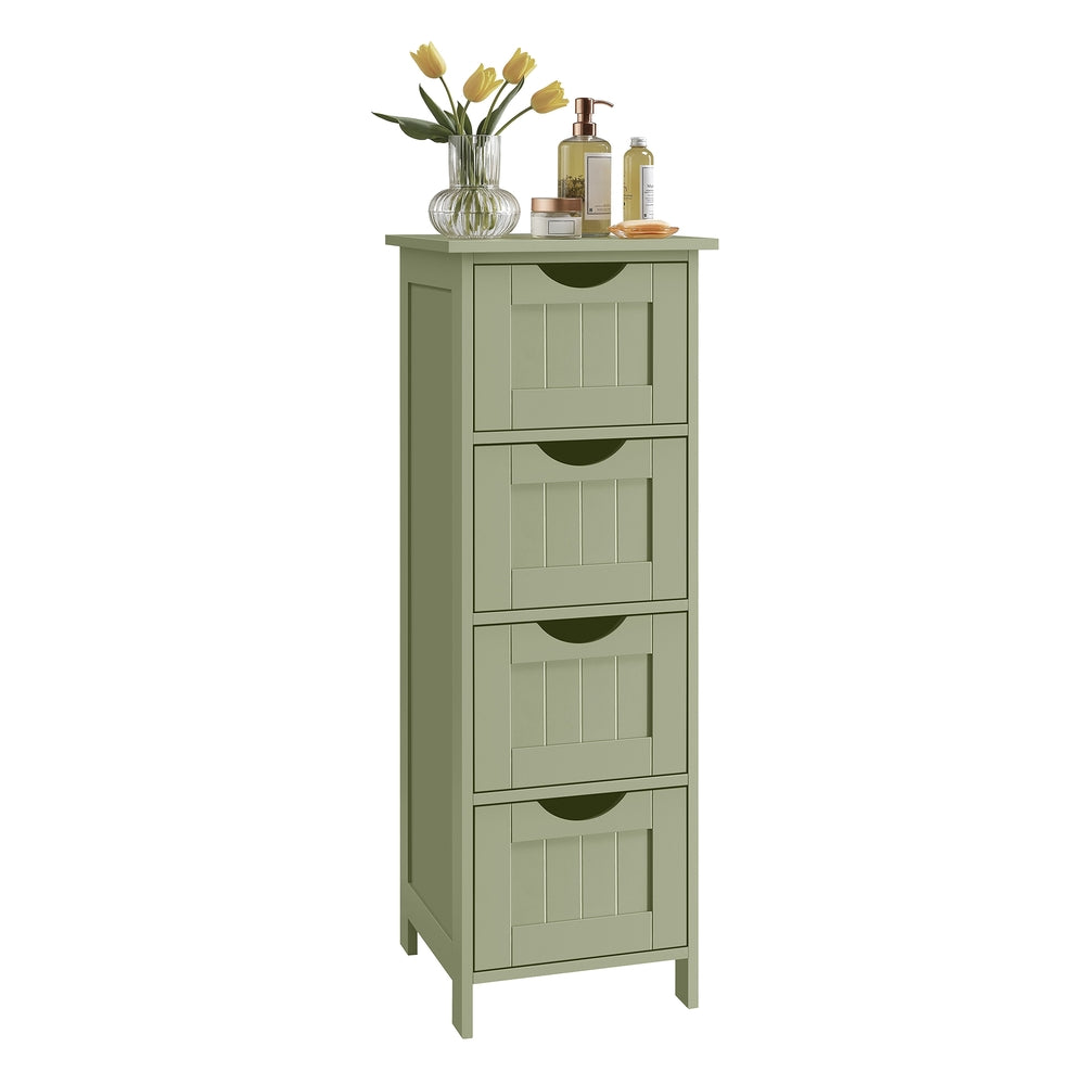 Bathroom Floor Storage Cabinet with 4 Drawers Mystic Grey - image 11