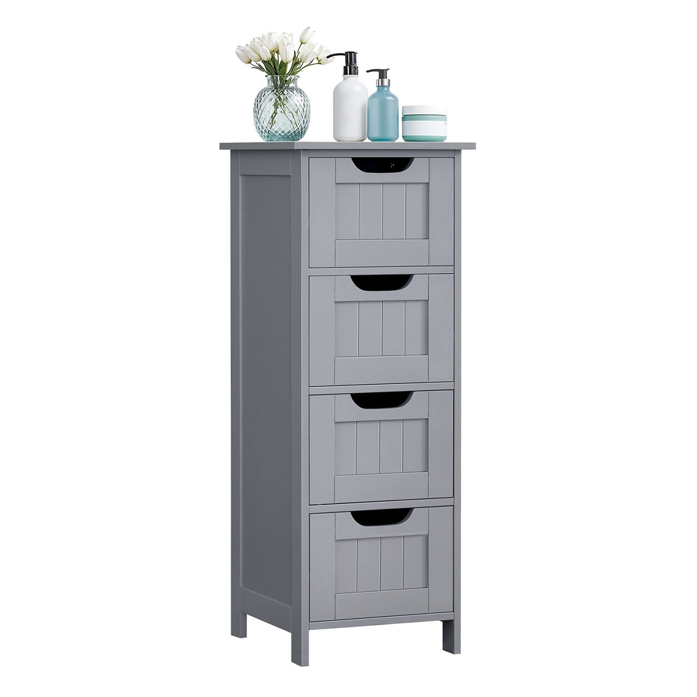 Bathroom Floor Storage Cabinet with 4 Drawers Mystic Grey - image 2