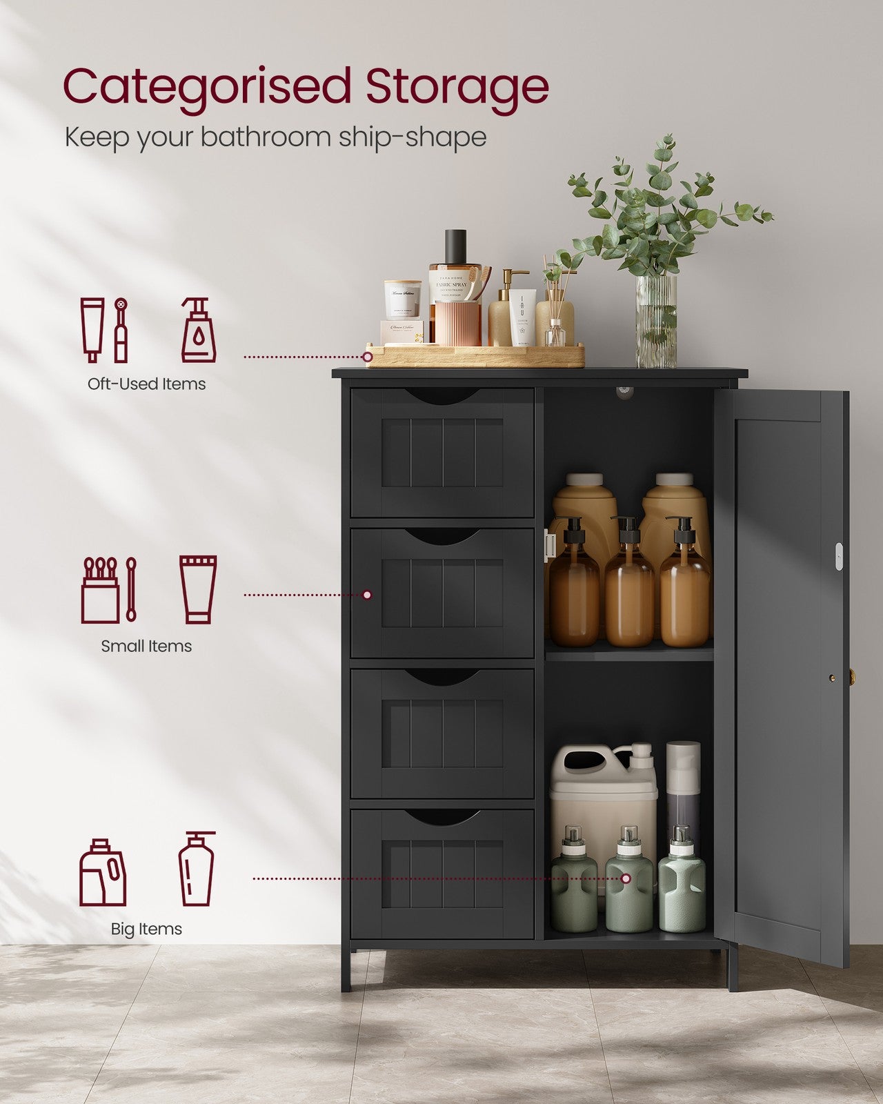 4 Drawers Wooden Cabinet - image 31