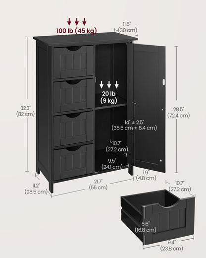 4 Drawers Wooden Cabinet - image 34