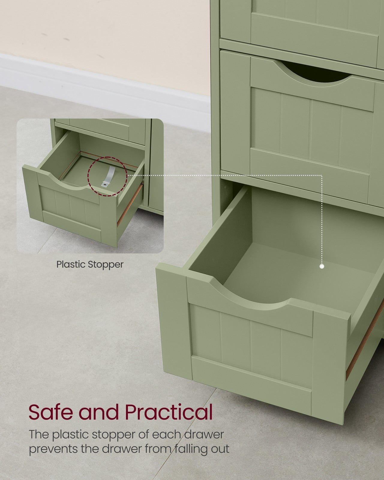4 Drawers Wooden Cabinet - image 44
