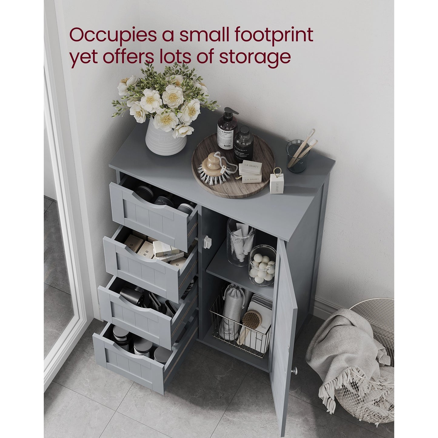 4 Drawers Wooden Cabinet - image 21