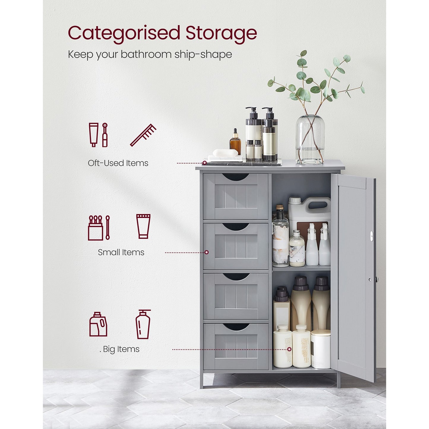 4 Drawers Wooden Cabinet - image 22