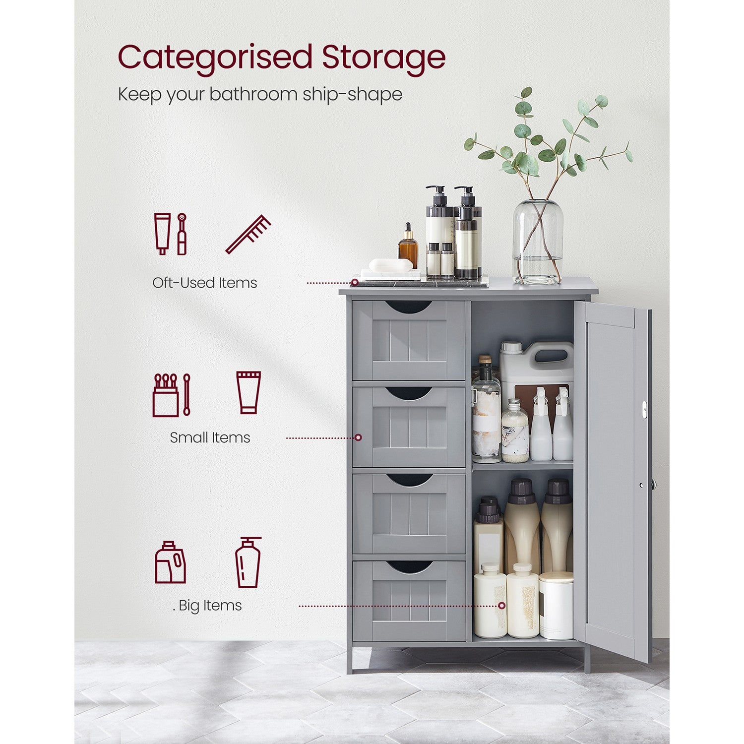 4 Drawers Wooden Cabinet - image 22