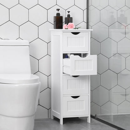 Bathroom Floor Storage Cabinet with 4 Drawers Mystic Grey - image 29