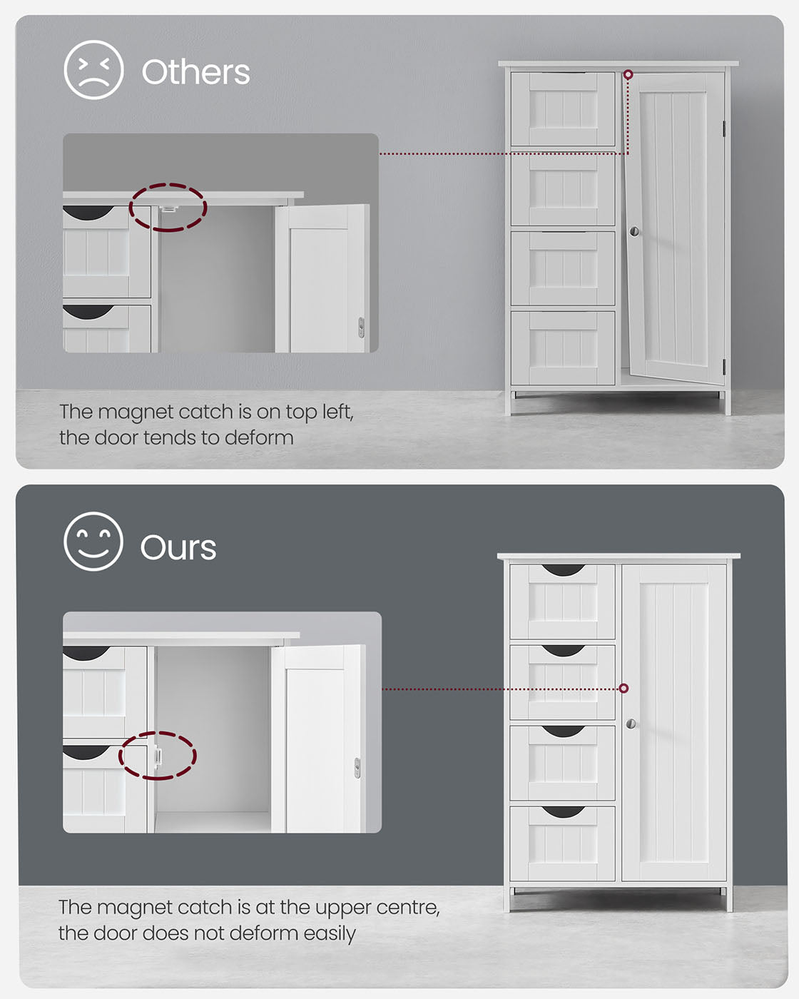 4 Drawers Wooden Cabinet - image 10