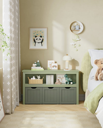 Toy Storage for Kids with Wheels 30 x 102 x 60 cm Laurel Green - image 2