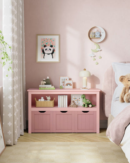 Toy Storage for Kids with Wheels 30 x 102 x 60 cm Jelly Pink - image 2