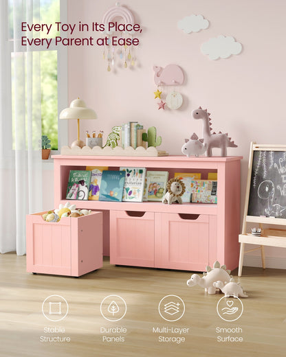 Toy Storage for Kids with Wheels 30 x 102 x 60 cm Laurel Green - image 15