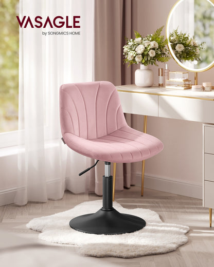 Dressing Table Chair Height Adjustable Bar Stool with Back Cloud White - image 18