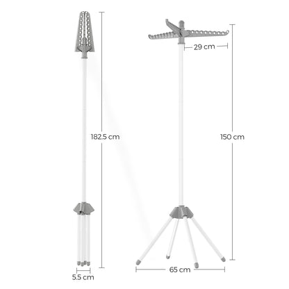 Clothes Drying Rack, Clothes Airer, Clothes Horse with 3 Arms, Space-Saving and Foldable - image 14
