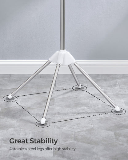 Clothes Drying Rack, Clothes Airer, Clothes Horse with 3 Arms, Space-Saving and Foldable - image 6