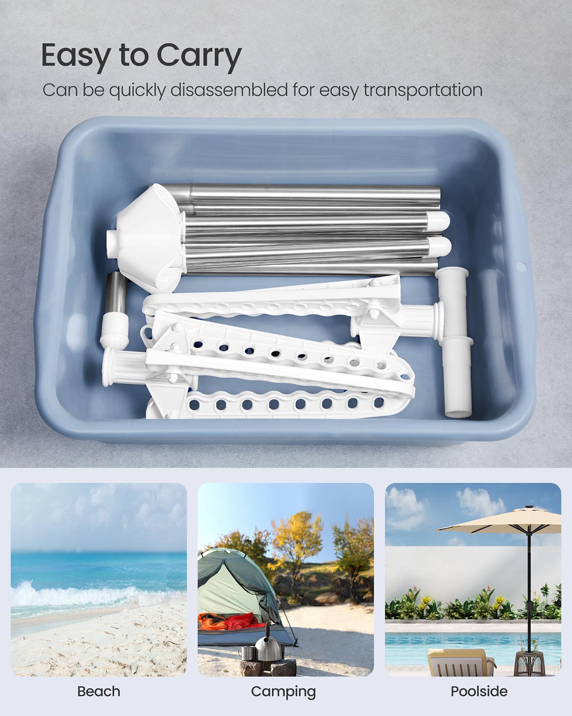 Clothes Drying Rack, Clothes Airer, Clothes Horse with 3 Arms, Space-Saving and Foldable - image 19