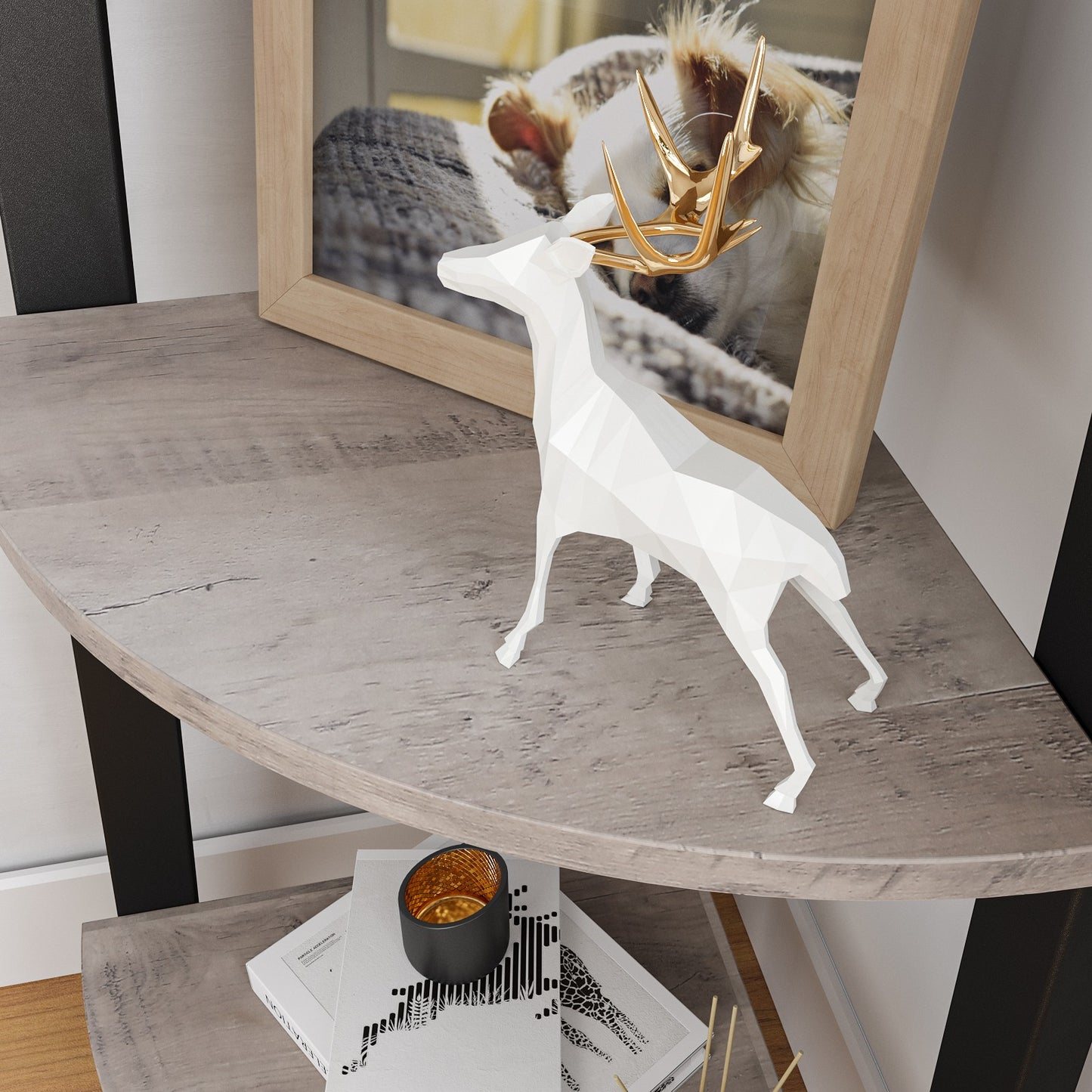 Antique Corner Shelf Rack - image 13