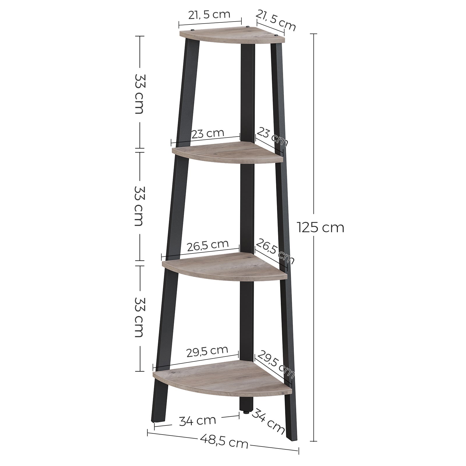 Antique Corner Shelf Rack - image 14