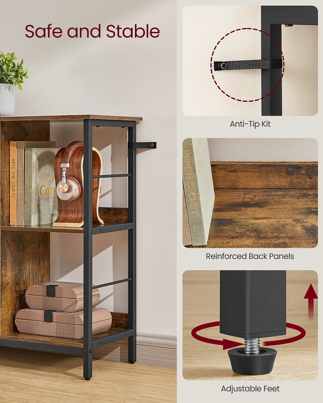 Bookshelf with 6 Compartments - image 25