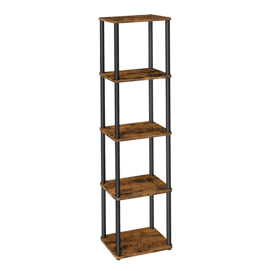 Five tier storage shelf with quick assembly - image 1