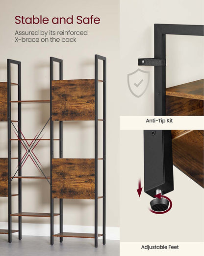Large Bookshelf with 14 Storage Shelves - image 34