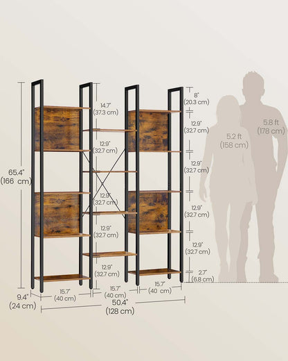 Large Bookshelf with 14 Storage Shelves - image 35