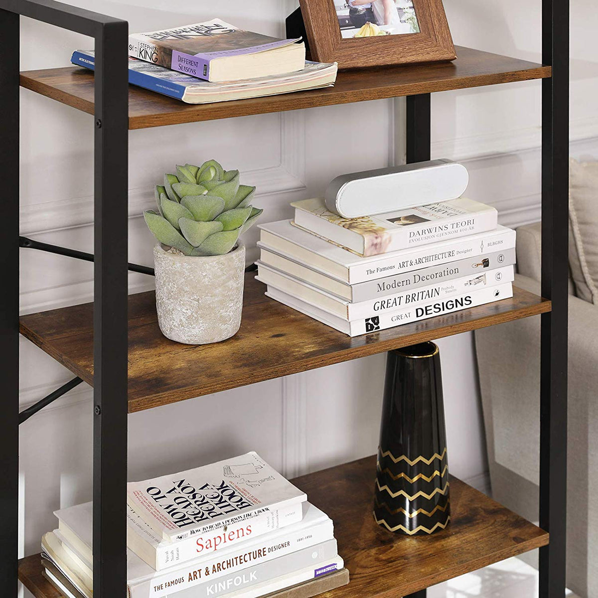Industrial Ladder shelf Bookcase - image 6