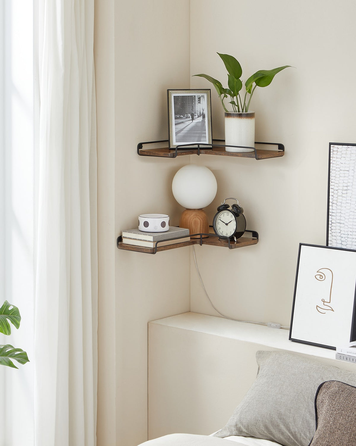 Set of 2 L-Shaped Floating Shelves - image 32