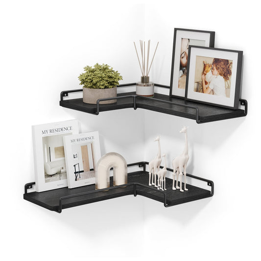 Set of 2 L-Shaped Floating Shelves - image 1